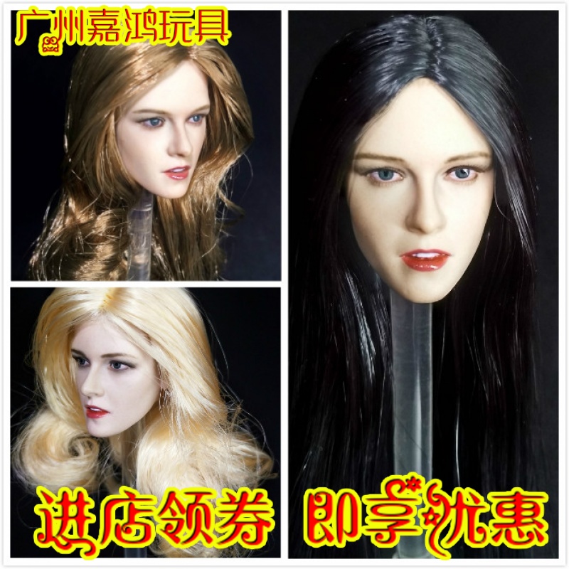 现货1/6 欧美美女 XY001 克里斯汀·斯图尔特 头雕适合岚包