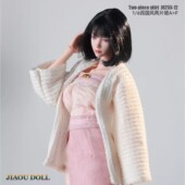 6女兵人衣服民国风慵懒毛衣裹胸两片裙适用12寸兵人偶模型配件