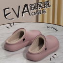 防水棉拖鞋女款2025新款冬季防滑外穿毛绒保暖家居情侣勃肯鞋厚底