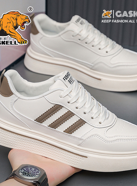 2025年新款男鞋时尚潮流运动休闲鞋百搭舒适厚底板鞋学生小白鞋潮