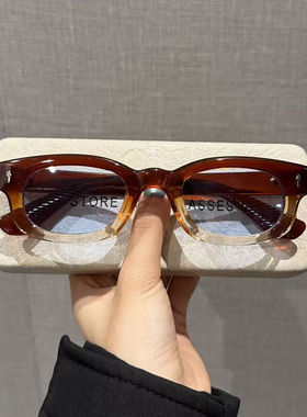 美式复古玳瑁方框遮阳显脸墨镜