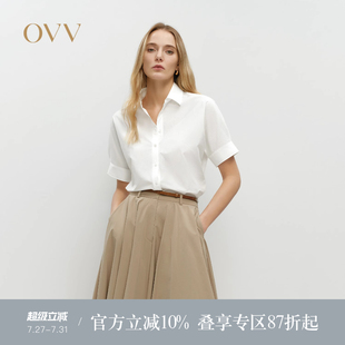 户外穿搭落肩短袖 女装 OVV2025春夏新款 休闲衬衫 SOLOTEX系列