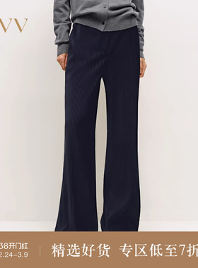 OVV秋冬热卖女装时尚简约灯芯绒宽松舒适阔腿休闲裤