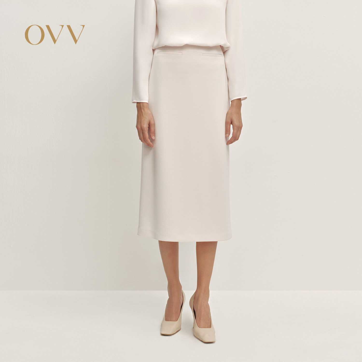 OVV2025秋冬新款女装日本进口三醋酸直筒中长休闲半身裙,女装/女士精品,半身裙,淘宝优惠券,粉丝福利购,淘宝优惠卷