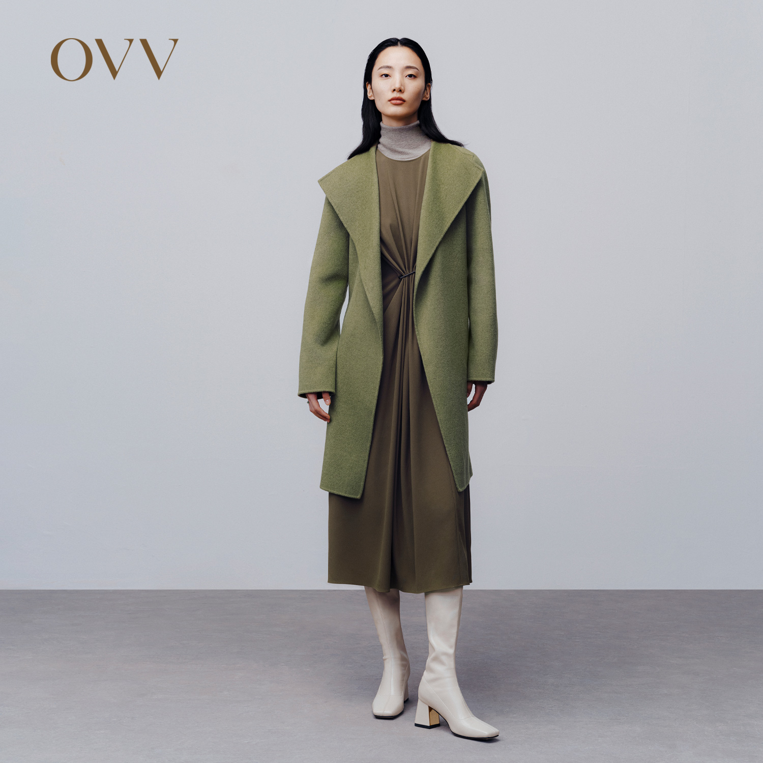 OVV2022秋冬羊毛双面呢大衣