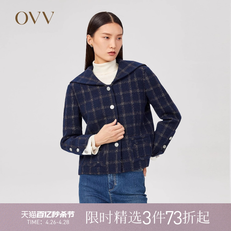 OVV格纹圈圈gwjfj31104a夹克外套