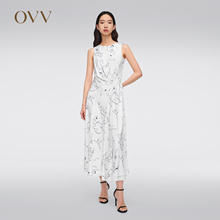 星辰印花系列 OVV2024春夏新款 女装 小圆领无袖 连衣裙