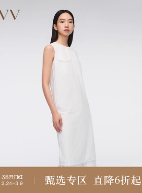 【SOLOTEX微风系列】OVV春夏热卖女装户外穿搭无袖圆领直筒连衣裙
