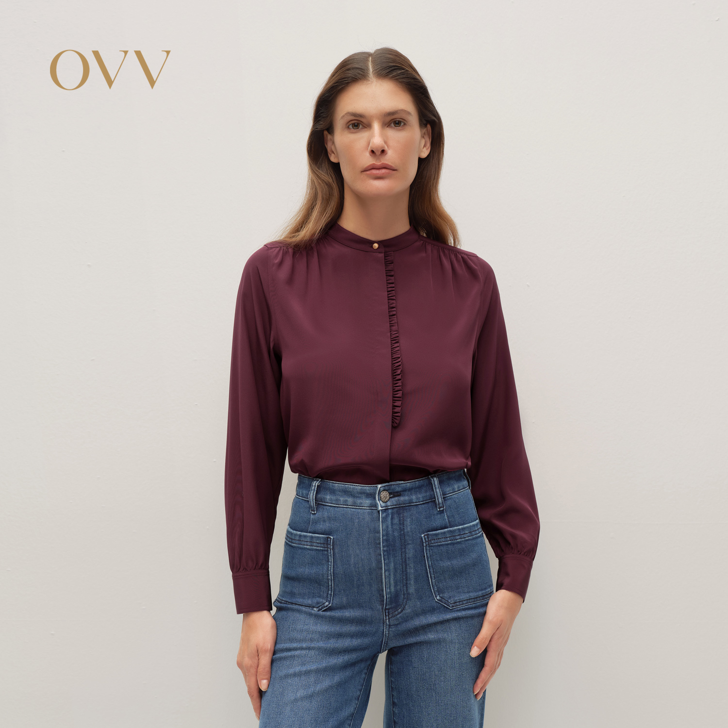 24MM双绉 木耳边饰 休闲通勤