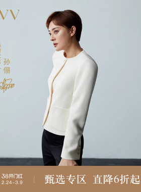 【孙俪同款】OVV春夏热卖女装直筒经典圆领夹克外套