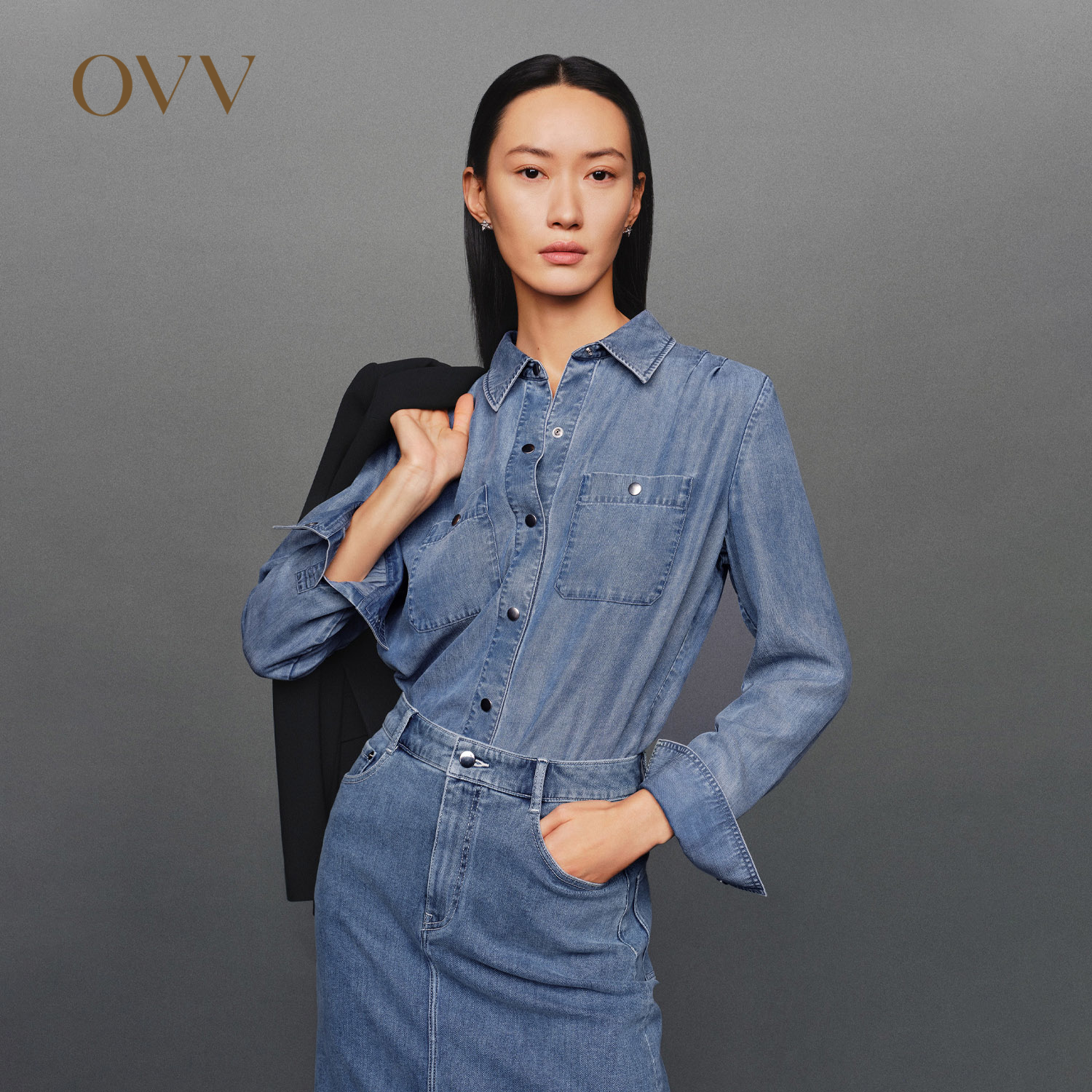 经典易搭 翻领设计 天丝面料