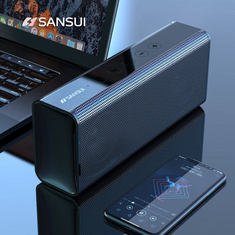 山水（SANSUI）高音质无线蓝牙音箱重低音炮大音量户外便携音箱家