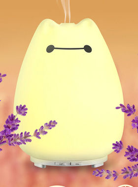 【配2瓶精油】日本ZNT猫咪超音波加湿器桌面香薰灯情人节礼物送女
