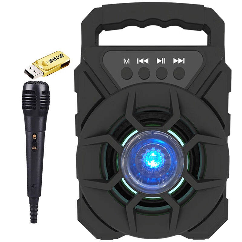 拼搏者无线蓝牙音箱低音炮大音量迷你便携户外插卡小音响广场舞收