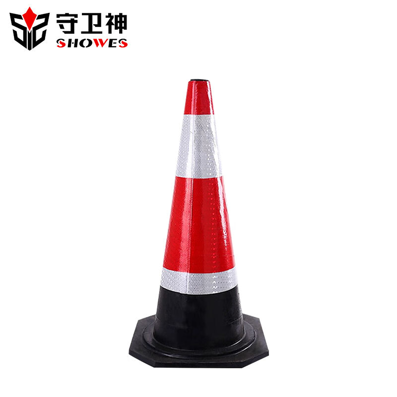 守卫神橡胶路锥桶道路交通障碍安全警示反光锥禁止停车红白雪糕筒