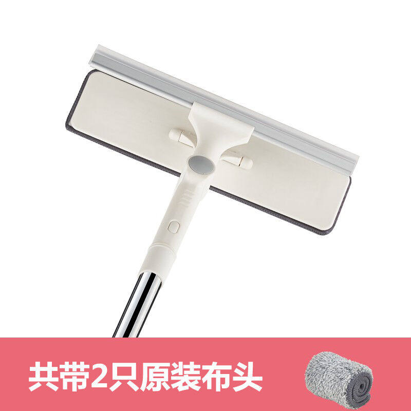 维尔佳家用玻璃擦伸缩加长杆擦窗器高层窗户双面刮洗器地刮清洁刷