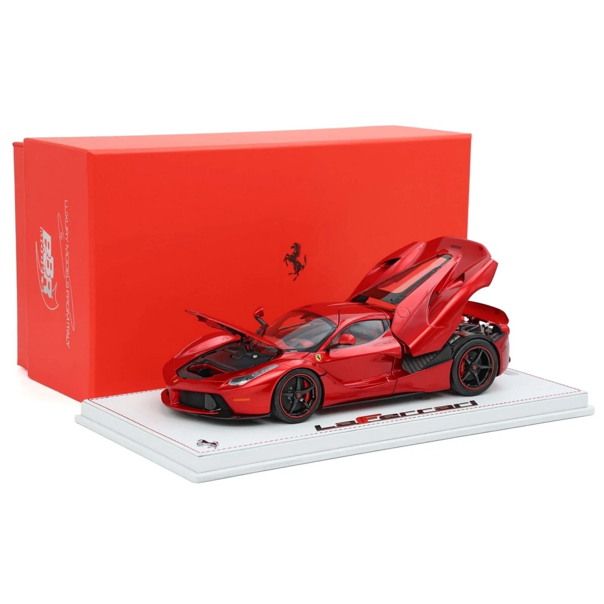 现货 BBR 1:18 法拉利LaFerrari 拉法敞篷版 赛车红 合金全开车模