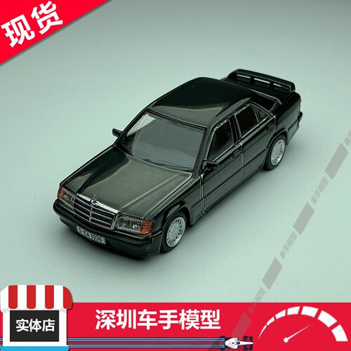 现货 TW 1:64 梅赛德斯-奔驰 190 E 2.3-16 EVO1 蓝黑色 合金车模