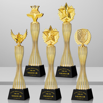 创意奖杯定制定做水晶金属高端大气年会颁奖优秀员工团队销售冠军