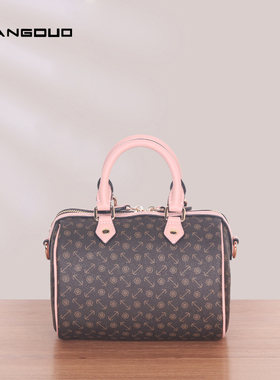 欧美时尚波士顿包撞色手提迷你休闲斜挎包包女大容量小包女士包包