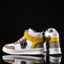 2021春季新款学生高帮板鞋潮流男鞋