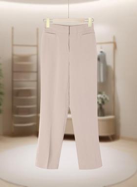 【MB】直筒简约时尚百搭纯色高腰休闲裤舒适显瘦MB451