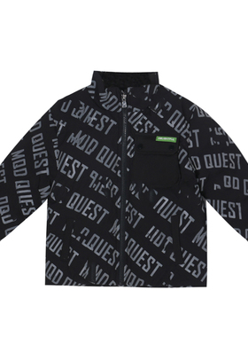 【马】奇顿系列儿童满版字母印花保暖时尚羽绒服W313