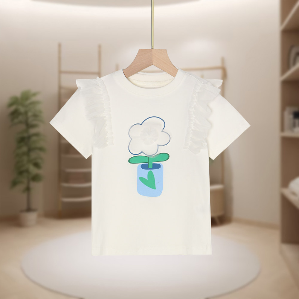 【马】儿童可爱卡通印花圆领T恤修身百搭休闲舒适MA1106