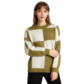 DMA系列 DMA1196 DMA546 撞色格子套头衫 休闲风常规款