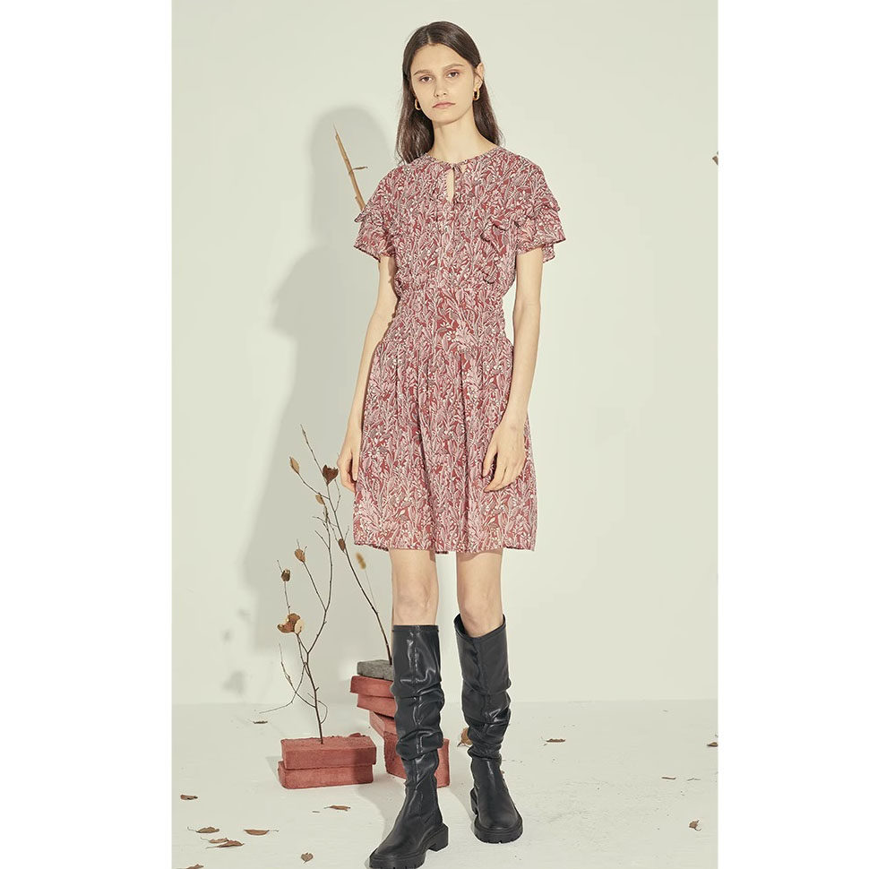 【BJ】洋气优雅简约气质圆领收腰显瘦时尚百搭连衣裙BJ823,女装/女士精品,连衣裙,淘宝优惠券,粉丝福利购,淘宝优惠卷