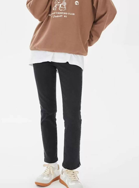 SP系列-时尚高腰黑色显瘦九分牛仔裤修身百搭显瘦P152/P273/P400