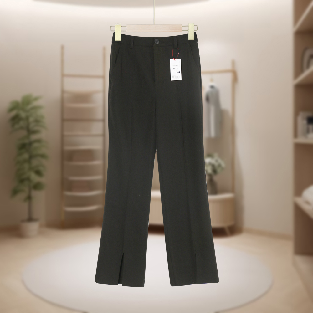 【SP】女式裤子简约日常舒适高腰新款百搭直筒裤休闲裤SA225