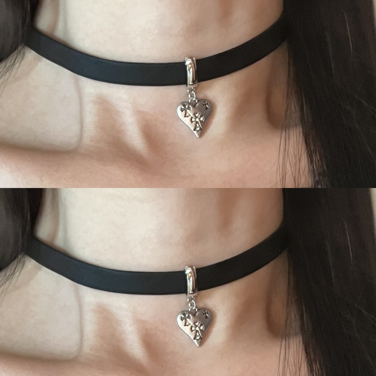 黑choker颈带复古百搭