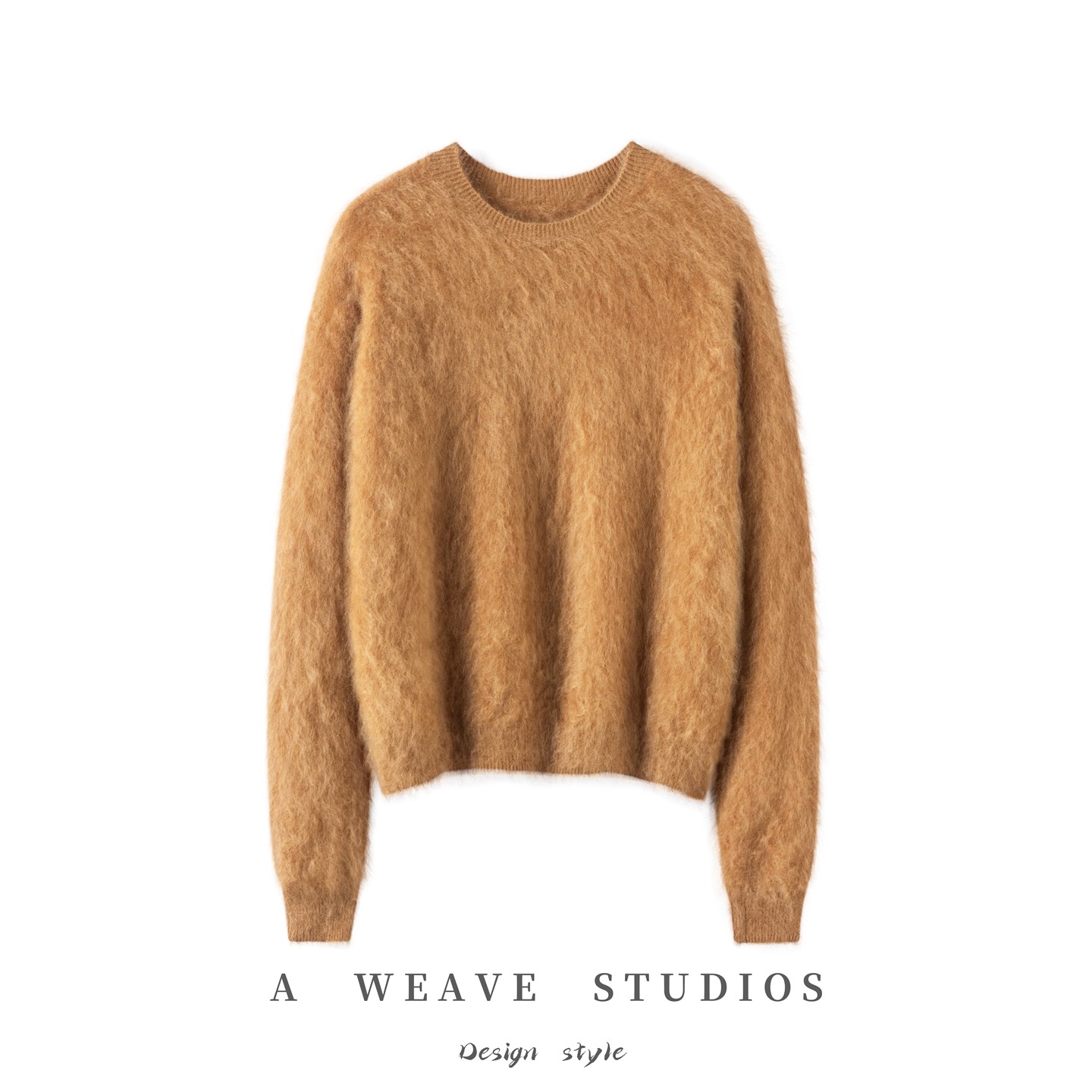 拉绒100%纯山羊绒衫女慵懒风圆领长袖宽松保暖秋冬款毛衣打底衫女,女装/女士精品,羊绒衫,淘宝优惠券,粉丝福利购,淘宝优惠卷