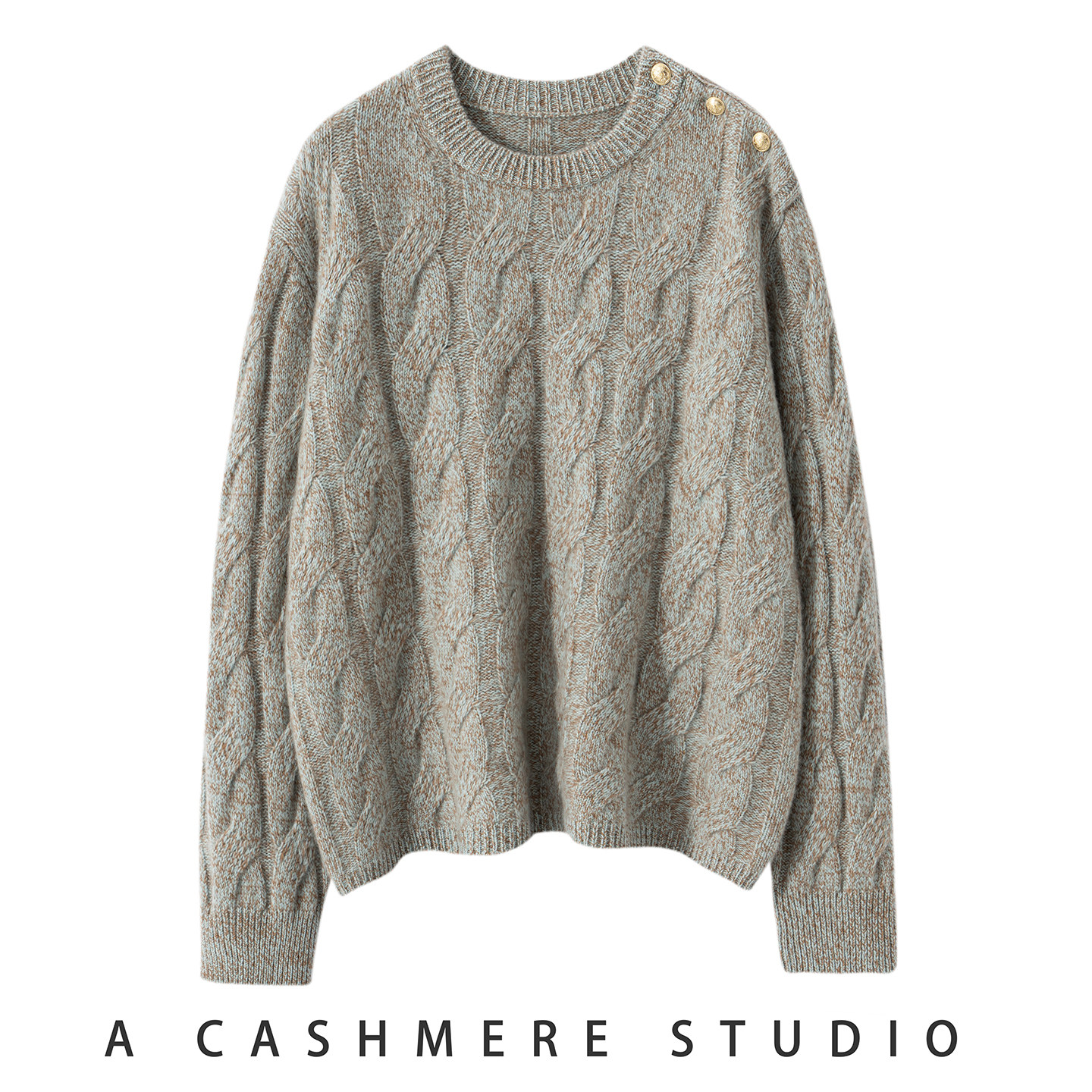 刘雯同款复古麻花山羊绒衫新款宽松慵懒风高级感保暖加厚针织毛衣,女装/女士精品,羊绒衫,淘宝优惠券,粉丝福利购,淘宝优惠卷