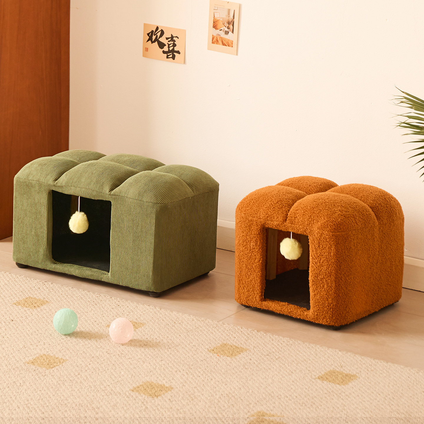 可坐猫窝凳四季通用人猫共用一体坐凳猫屋方形毛绒宠物室内休息窝,宠物/宠物食品及用品,猫窝/屋/帐篷/沙发,淘宝优惠券,粉丝福利购,淘宝优惠卷