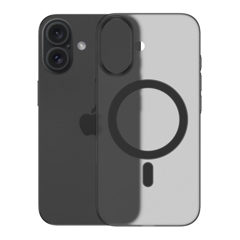 适用大孔精孔苹果iphone16 promax超薄pp磨砂真磁铁磁吸手机壳