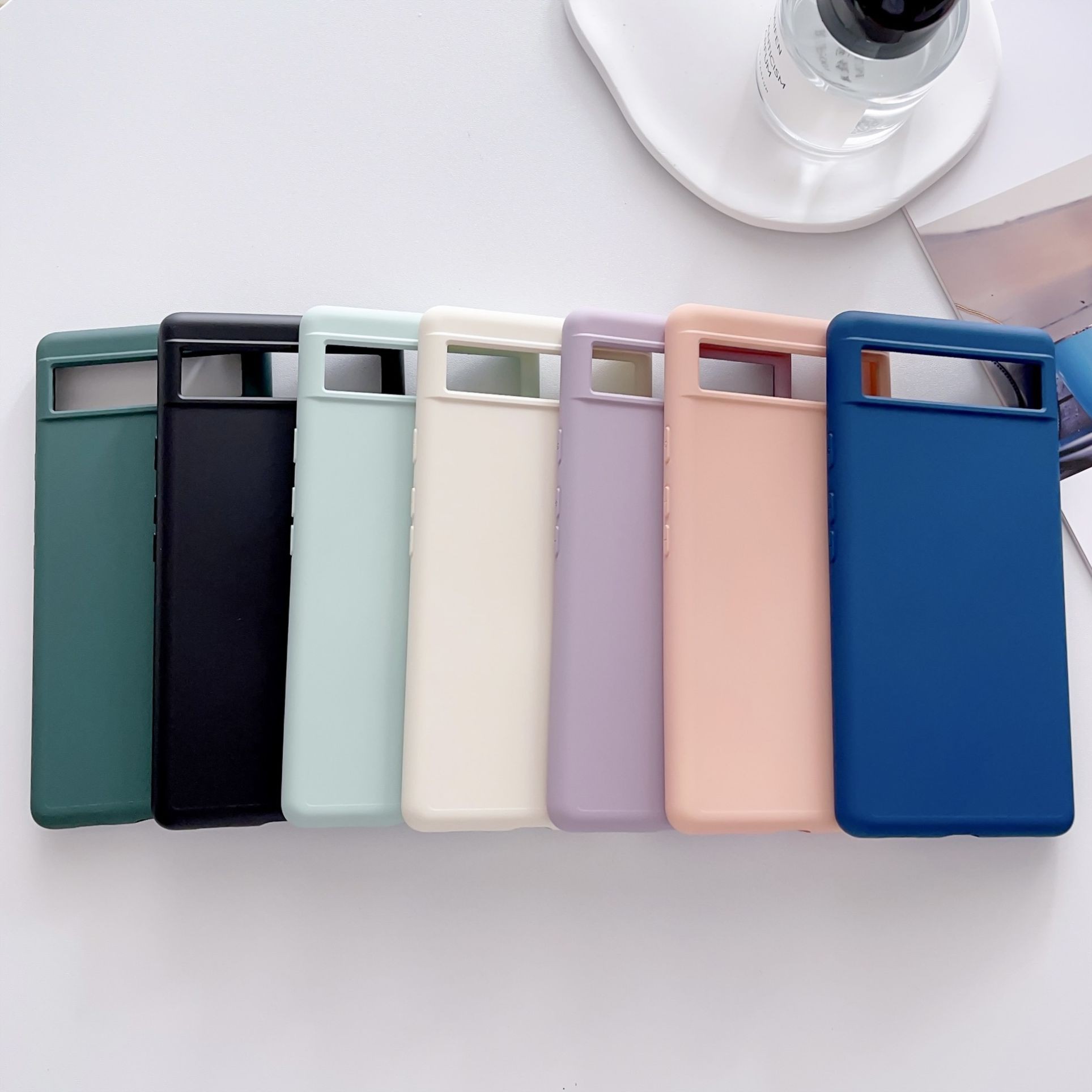 仿液态适用谷歌PIXEL 9A手机壳硅胶直边软壳6Pro防摔纯色全包防摔