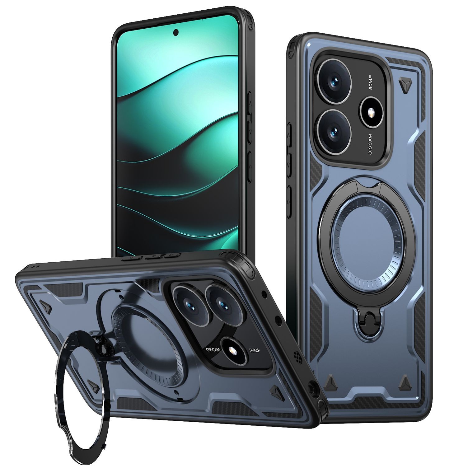 天环适用于红米Note14手机壳支架可360度旋转支持车载磁吸X7 PRO