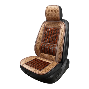 夏季竹片坐垫透气凉席车垫护腰背靠垫汽车用凉垫竹垫男女座椅套