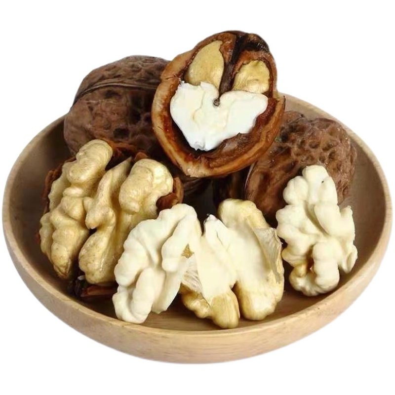 大凉山鲜核桃手工去青皮绿皮水果核桃整箱10斤薄皮嫩湿核桃干核桃