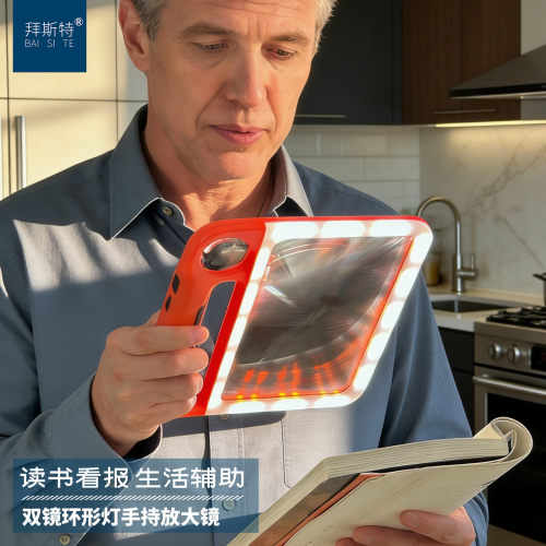 放大镜老人阅读高清10倍