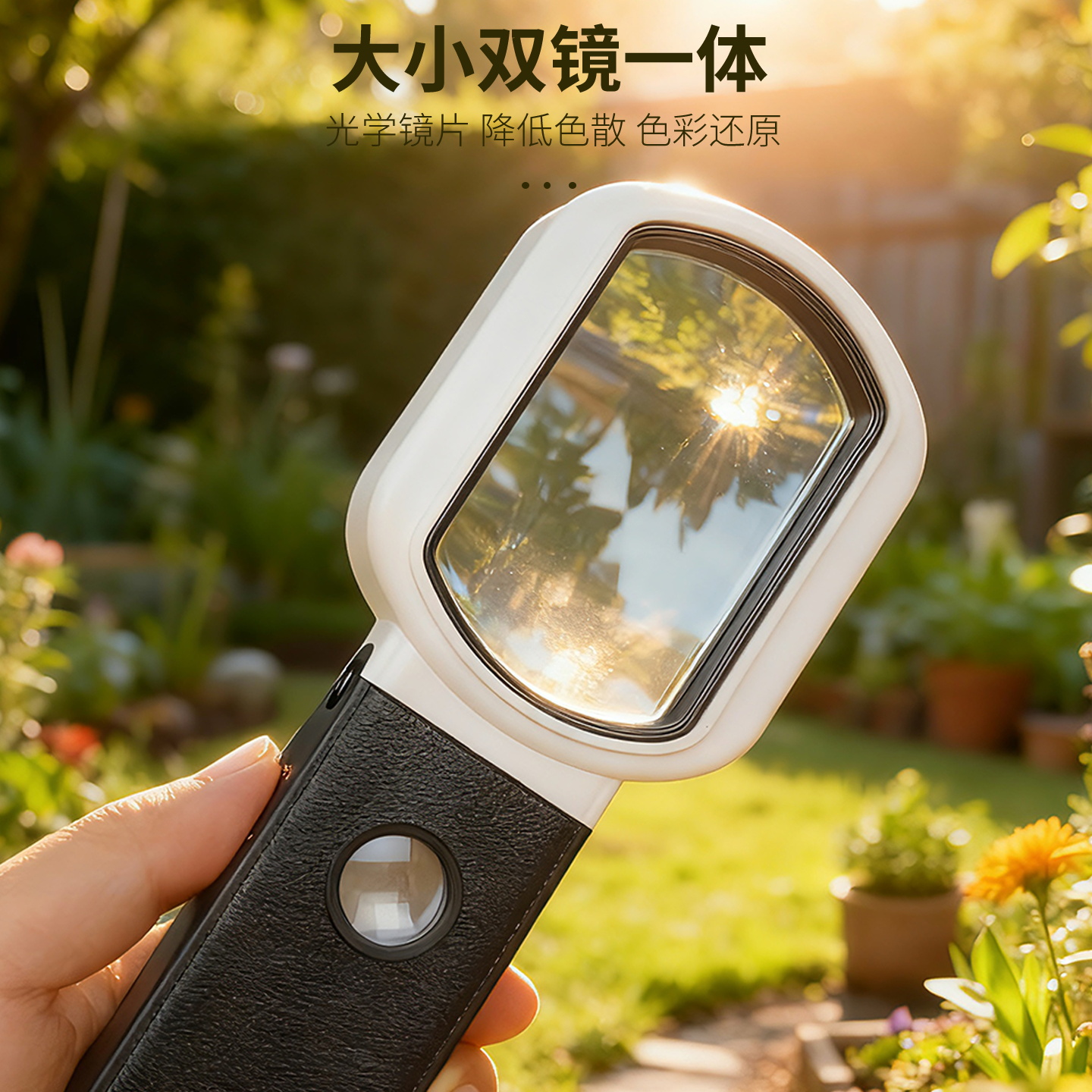 25倍放大镜老人阅读高清看书用