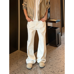 AYUN Studio 孙聖云基础净版直筒软牛仔百搭显瘦长裤子堆积感潮流