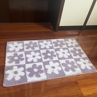 出口原单ins北欧风厚实地毯浴室地垫吸水防滑卧室门垫进门地垫