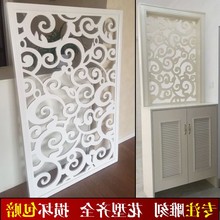日本购屏风隔断雕花玄关密度板通花镂空雕花板花格电视背景墙木雕