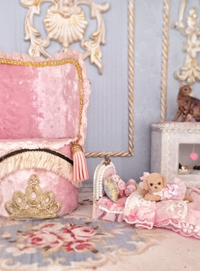 bjd沙发座椅ob11/blythe小布/12分/8分holala复古座椅6分以下通用