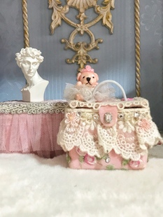 bjd娃包可打开三/四分六分定制复古蕾丝收纳拎包blythe小布芭比包