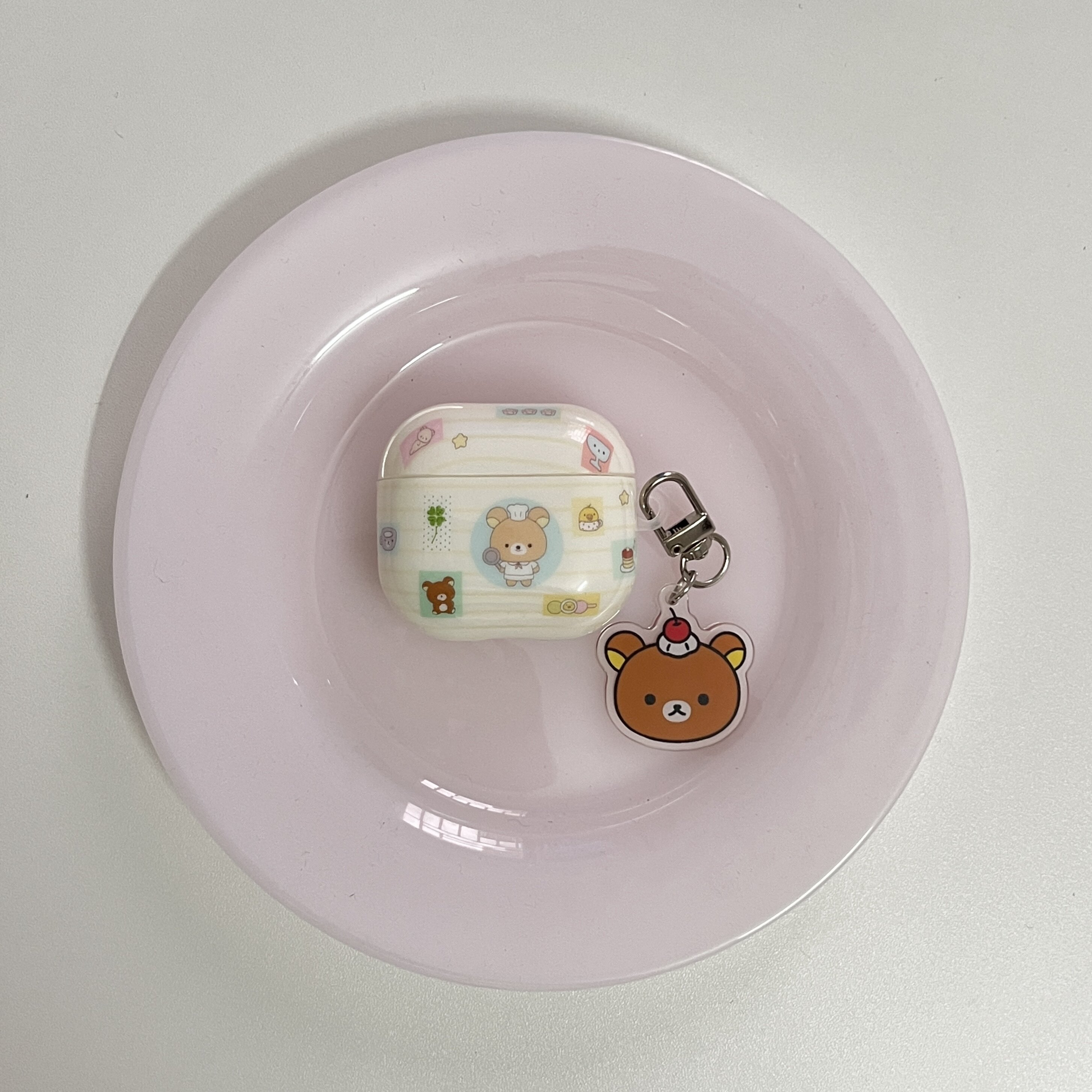 可爱卡通轻松熊适用苹果蓝牙airpods4保护套airpodspro2代3代耳机壳airpodspro3无线蓝牙耳机壳