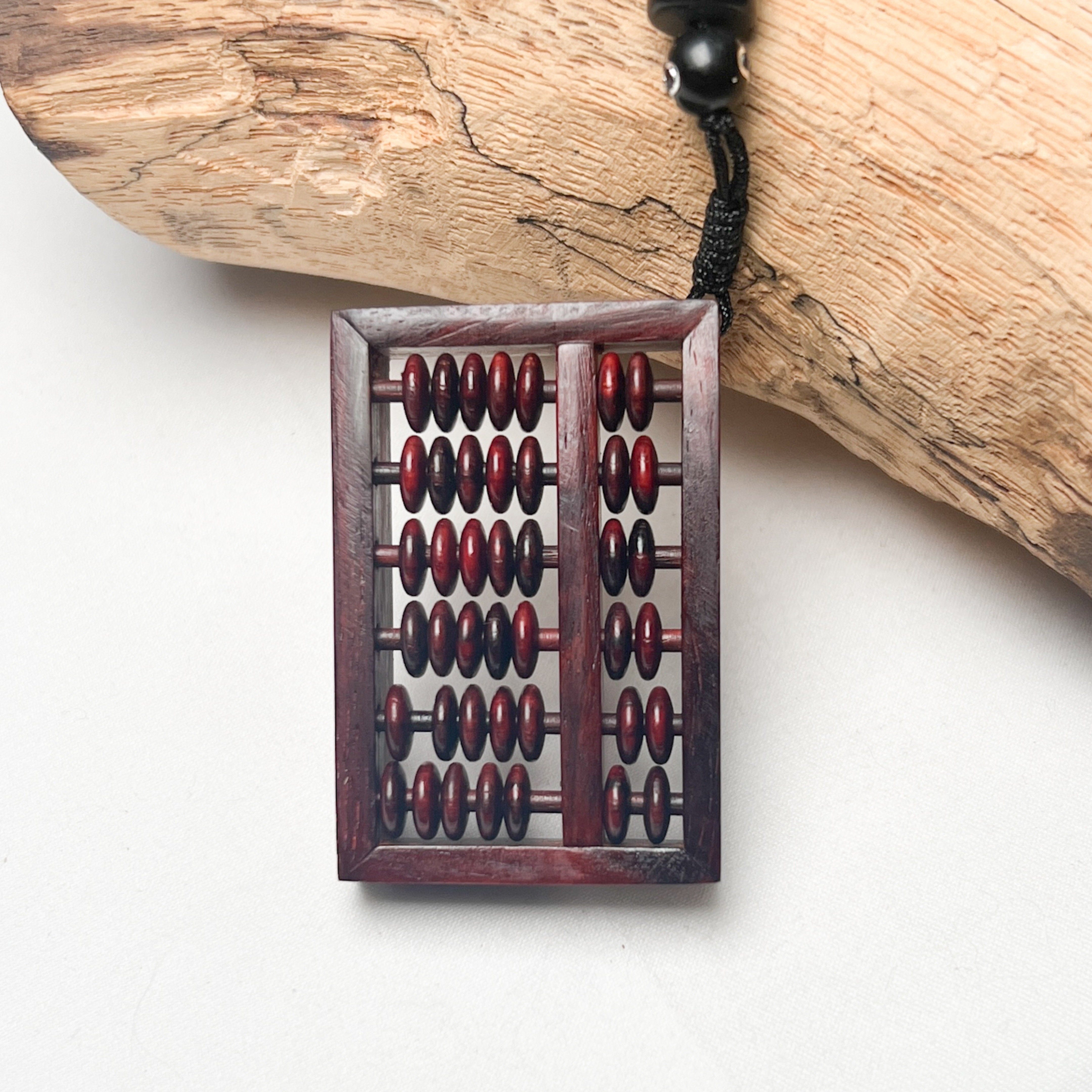 原创手工小叶紫檀木算盘吊坠木制项链红木挂件车挂钥匙扣实木算盘